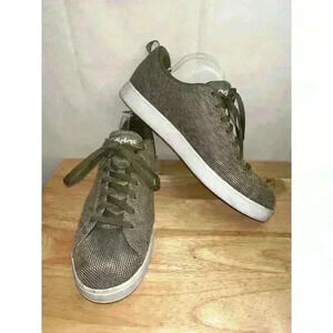 Adidas Advantage‎ Olive Green Lace Up Athletic Tennis Shoes Sneakers Size 11.5